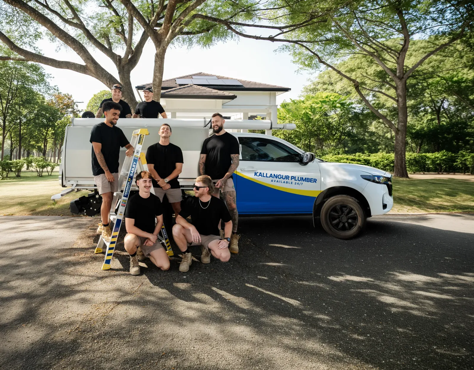 Kallangur Plumber team and ute